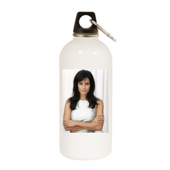 Courteney Cox White Water Bottle With Carabiner