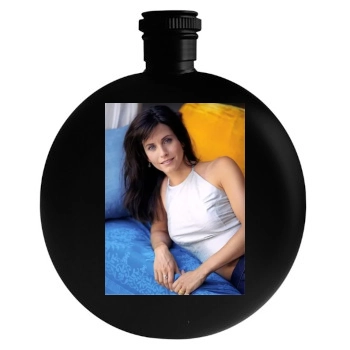 Courteney Cox Round Flask