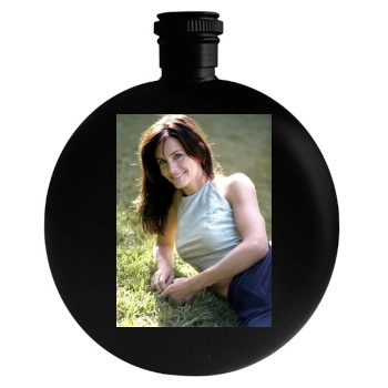 Courteney Cox Round Flask