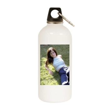 Courteney Cox White Water Bottle With Carabiner