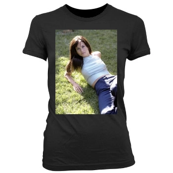 Courteney Cox Women's Junior Cut Crewneck T-Shirt