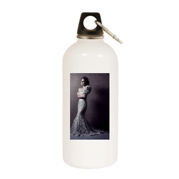 Eliza Dushku White Water Bottle With Carabiner