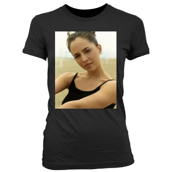 Eliza Dushku Women's Junior Cut Crewneck T-Shirt