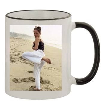 Eliza Dushku 11oz Colored Rim & Handle Mug