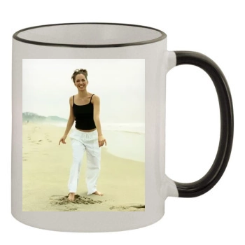 Eliza Dushku 11oz Colored Rim & Handle Mug