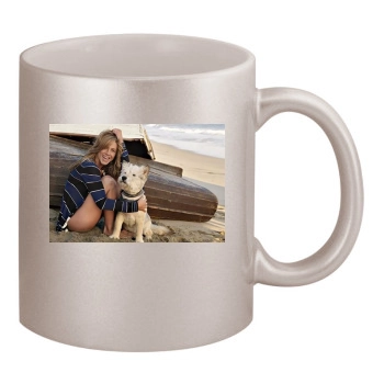 Jennifer Aniston 11oz Metallic Silver Mug