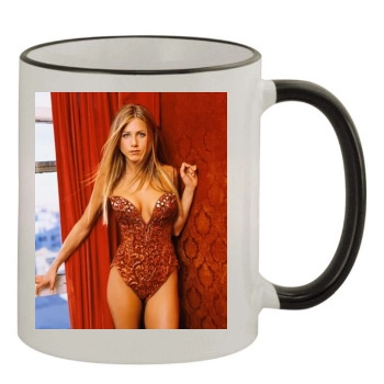 Jennifer Aniston 11oz Colored Rim & Handle Mug