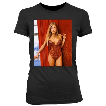 Jennifer Aniston Women's Junior Cut Crewneck T-Shirt