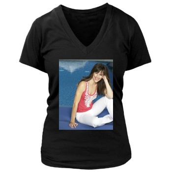 Jennifer Garner Women's Deep V-Neck TShirt