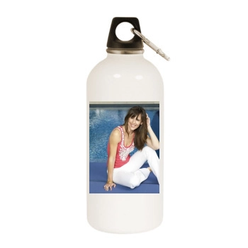 Jennifer Garner White Water Bottle With Carabiner