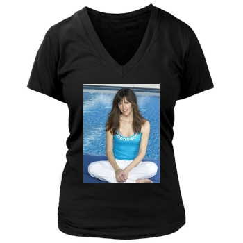 Jennifer Garner Women's Deep V-Neck TShirt