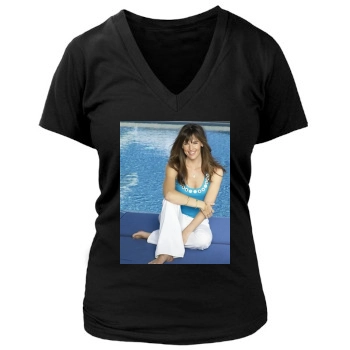 Jennifer Garner Women's Deep V-Neck TShirt