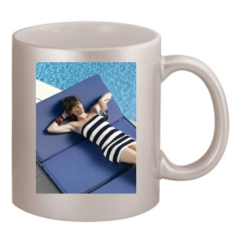 Jennifer Garner 11oz Metallic Silver Mug