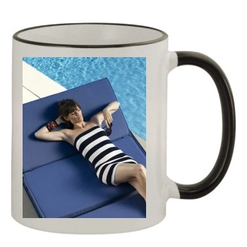 Jennifer Garner 11oz Colored Rim & Handle Mug