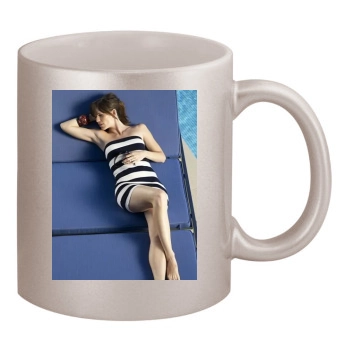 Jennifer Garner 11oz Metallic Silver Mug