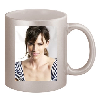 Jennifer Garner 11oz Metallic Silver Mug