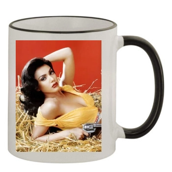 Jessica Alba 11oz Colored Rim & Handle Mug