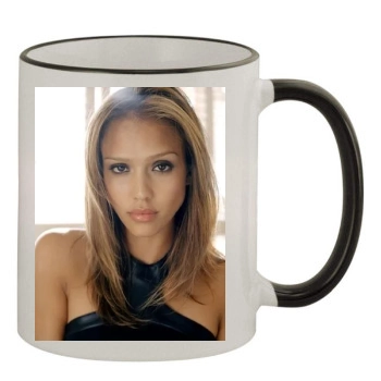 Jessica Alba 11oz Colored Rim & Handle Mug