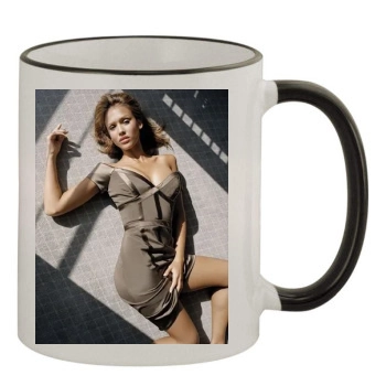 Jessica Alba 11oz Colored Rim & Handle Mug