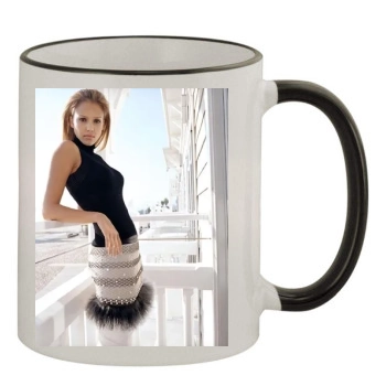 Jessica Alba 11oz Colored Rim & Handle Mug