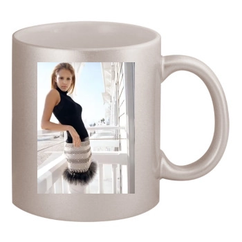 Jessica Alba 11oz Metallic Silver Mug