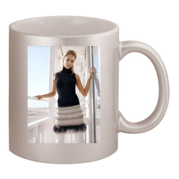 Jessica Alba 11oz Metallic Silver Mug