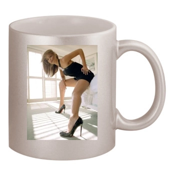 Jessica Alba 11oz Metallic Silver Mug