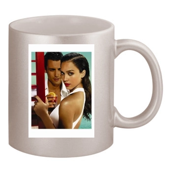 Jessica Alba 11oz Metallic Silver Mug