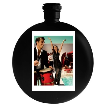 Jessica Alba Round Flask