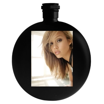 Jessica Alba Round Flask