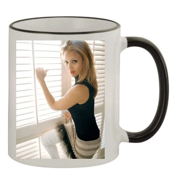 Jessica Alba 11oz Colored Rim & Handle Mug