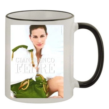 Julia Roberts 11oz Colored Rim & Handle Mug