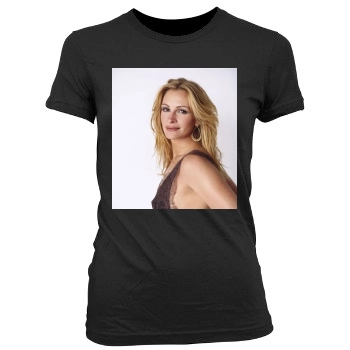 Julia Roberts Women's Junior Cut Crewneck T-Shirt