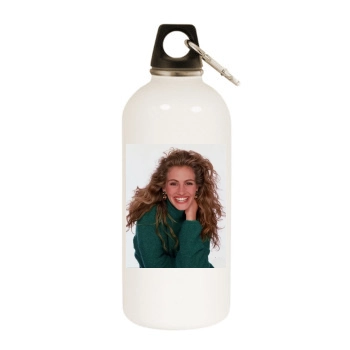 Julia Roberts White Water Bottle With Carabiner