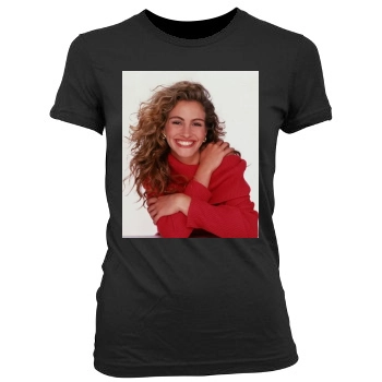 Julia Roberts Women's Junior Cut Crewneck T-Shirt