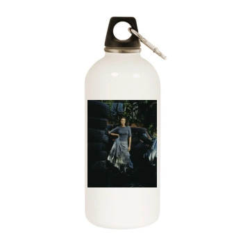 Julia Roberts White Water Bottle With Carabiner