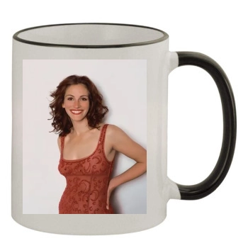 Julia Roberts 11oz Colored Rim & Handle Mug