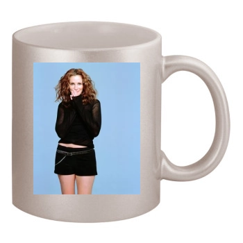 Julia Roberts 11oz Metallic Silver Mug