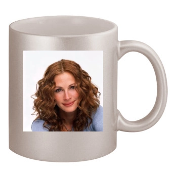 Julia Roberts 11oz Metallic Silver Mug