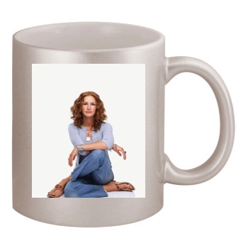 Julia Roberts 11oz Metallic Silver Mug