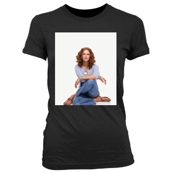 Julia Roberts Women's Junior Cut Crewneck T-Shirt