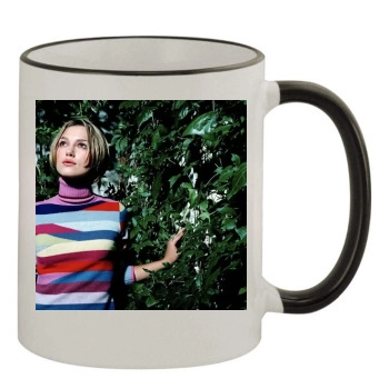 Keira Knightley 11oz Colored Rim & Handle Mug