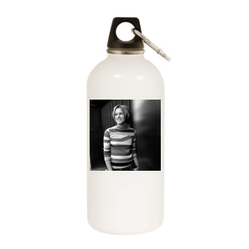 Keira Knightley White Water Bottle With Carabiner