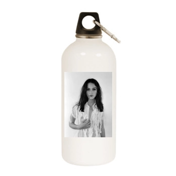 Keira Knightley White Water Bottle With Carabiner