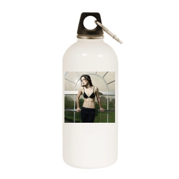 Keira Knightley White Water Bottle With Carabiner