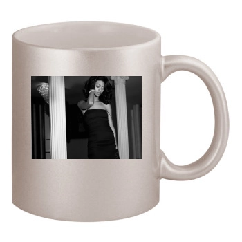 Zoe Saldana 11oz Metallic Silver Mug