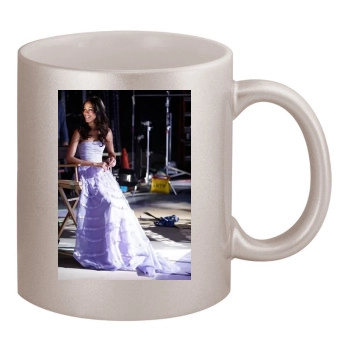 Zoe Saldana 11oz Metallic Silver Mug