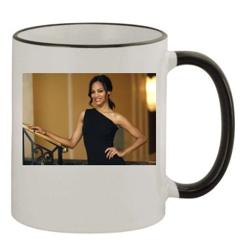 Zoe Saldana 11oz Colored Rim & Handle Mug