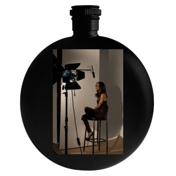 Zoe Saldana Round Flask