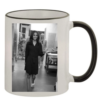 Zoe Saldana 11oz Colored Rim & Handle Mug